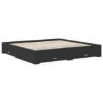 vidaXL Rám postele Sonoma dub 200 x 200 cm Kompozitné drevo – Obrázok 6