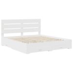 vidaXL Rám postele so zásuvkou Biela 180 x 200 cm Kompozitné drevo – Obrázok 4