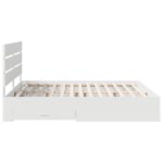 vidaXL Rám postele so zásuvkou Biela 180 x 200 cm Kompozitné drevo – Obrázok 9