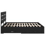 vidaXL Rám postele Čierny dub 180 x 200 cm Kompozitné drevo – Obrázok 9