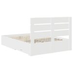 vidaXL Rám postele so zásuvkou Biela 140 x 200 cm Kompozitné drevo – Obrázok 10