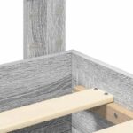 vidaXL Rám postele Sivý Sonoma 140 x 200 cm Kompozitné drevo – Obrázok 11