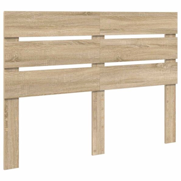 vidaXL Rám postele Sonoma dub 140 x 190 cm Kompozitné drevo – Obrázok 7