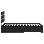 vidaXL Rám postele Čierny dub 100 x 200 cm Kompozitné drevo – Obrázok 8