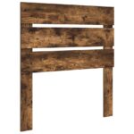 vidaXL Rám postele Dymový dub a striebro 75 x 190 cm Kompozitné drevo – Obrázok 6