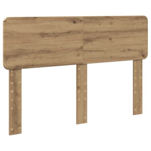 vidaXL Rám postele s čelnou doskou Remeselnícky dub 140 x 190 cm – Obrázok 6
