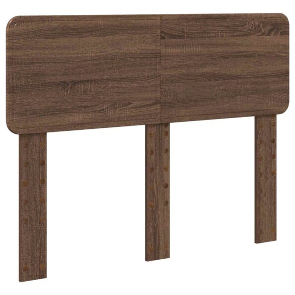 vidaXL Rám postele Hnedý dub 120 x 190 cm Masívne borovicové drevo – Obrázok 6