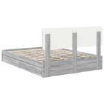 vidaXL Úložná posteľ Sivý Sonoma 140 x 200 cm Kompozitné drevo – Obrázok 10
