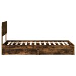 vidaXL Úložná posteľ Dymová dub 90 x 190 cm Kompozitné drevo – Obrázok 9