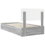 vidaXL Úložná posteľ Sivý Sonoma 90 x 190 cm Kompozitné drevo – Obrázok 10