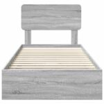 vidaXL Úložná posteľ Sivý Sonoma 90 x 190 cm Kompozitné drevo – Obrázok 8