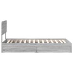 vidaXL Úložná posteľ Sivý Sonoma 75 x 190 cm Kompozitné drevo – Obrázok 9