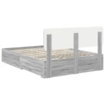 vidaXL Rám postele Sivý Sonoma 160 x 200 cm Kompozitné drevo – Obrázok 10