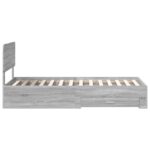 vidaXL Rám postele Sivý Sonoma 75 x 190 cm Kompozitné drevo – Obrázok 8