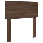 vidaXL Rám postele so zásuvkou Hnedý dub 75 x 190 cm Kompozitné drevo – Obrázok 6