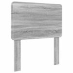 vidaXL Rám postele Sivý Sonoma 75 x 190 cm Masívne borovicové drevo – Obrázok 6