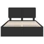 vidaXL Rám postele so zásuvkou Čierna 140 x 200 cm Inžinierske drevo – Obrázok 8