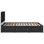 vidaXL Rám postele so zásuvkou Čierna 140 x 200 cm Inžinierske drevo – Obrázok 9