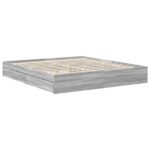 vidaXL Úložná posteľ Sivý Sonoma 180 x 200 cm Kompozitné drevo – Obrázok 6