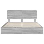 vidaXL Úložná posteľ Sivý Sonoma 180 x 200 cm Kompozitné drevo – Obrázok 8
