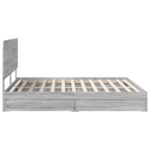 vidaXL Úložná posteľ Sivý Sonoma 180 x 200 cm Kompozitné drevo – Obrázok 9