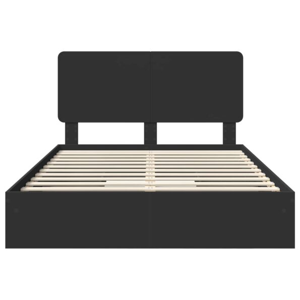 vidaXL Rám postele so zásuvkou Čierna 150 x 200 cm Kompozitné drevo – Obrázok 8