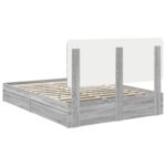 vidaXL Úložná posteľ Sivý Sonoma 150 x 200 cm Kompozitné drevo – Obrázok 10