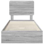 vidaXL Úložná posteľ Sivý Sonoma 90 x 200 cm Kompozitné drevo – Obrázok 8