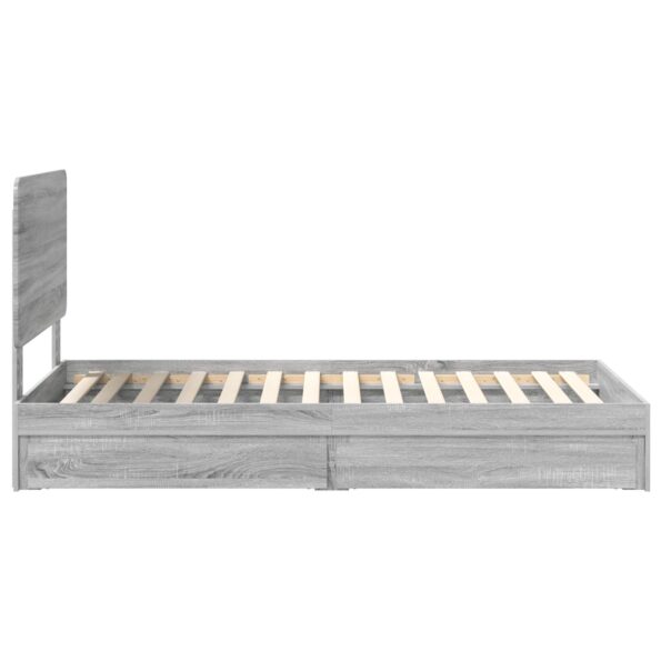 vidaXL Úložná posteľ Sivý Sonoma 90 x 190 cm Kompozitné drevo – Obrázok 9