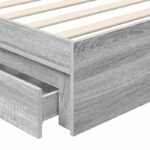 vidaXL Úložná posteľ Sivý Sonoma 75 x 190 cm Kompozitné drevo – Obrázok 11