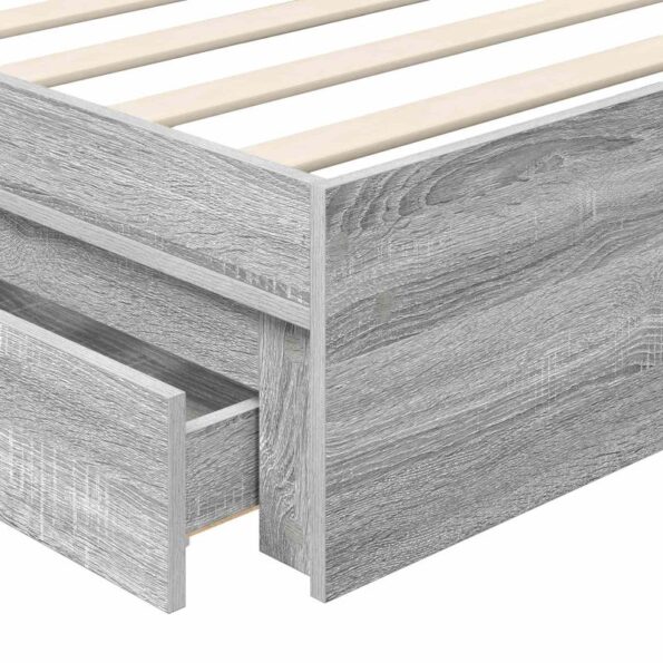 vidaXL Úložná posteľ Sivý Sonoma 75 x 190 cm Kompozitné drevo – Obrázok 11