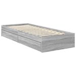 vidaXL Úložná posteľ Sivý Sonoma 75 x 190 cm Kompozitné drevo – Obrázok 6
