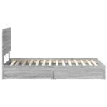 vidaXL Úložná posteľ Sivý Sonoma 75 x 190 cm Kompozitné drevo – Obrázok 9