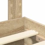 vidaXL Rám postele Sonoma dub 200 x 200 cm Kompozitné drevo – Obrázok 11