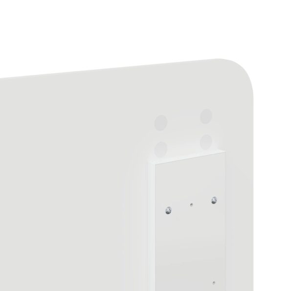 vidaXL Rám postele s čelnou doskou Biela 140 x 190 cm Kompozitné drevo – Obrázok 12