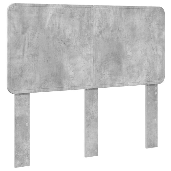 vidaXL Rám postele Betónová šedá 135 x 190 cm Kompozitné drevo – Obrázok 7