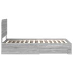 vidaXL Rám postele Sivý Sonoma 90 x 190 cm Kompozitné drevo – Obrázok 8