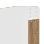 vidaXL Rám postele s čelnou doskou Remeselnícky dub 140 x 190 cm – Obrázok 11