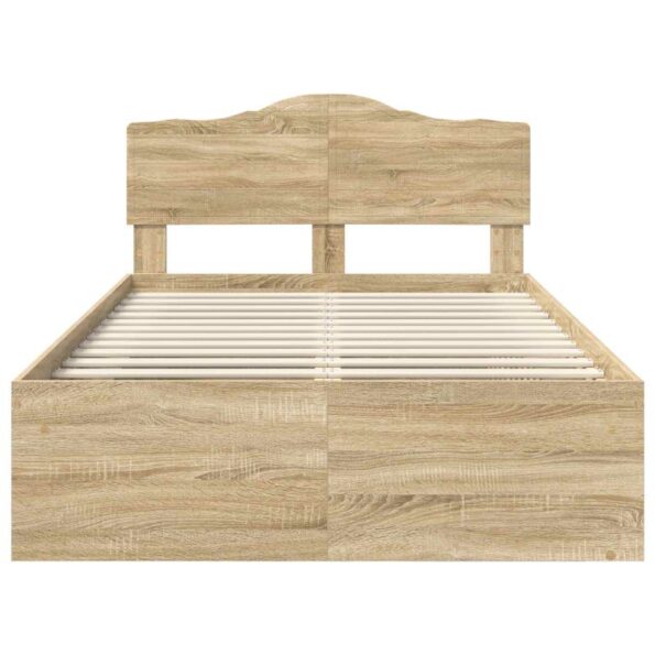 vidaXL Rám postele Sonoma 120 x 190 cm Masívne borovicové drevo – Obrázok 7