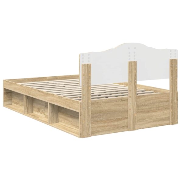 vidaXL Rám postele Sonoma 120 x 190 cm Masívne borovicové drevo – Obrázok 9