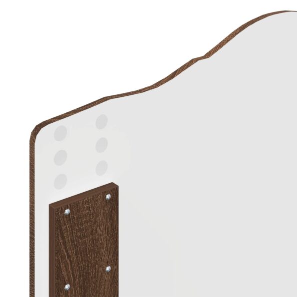 vidaXL Rám postele Hnedý dub 100 x 200 cm Masívne borovicové drevo – Obrázok 11