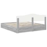 vidaXL Úložná posteľ Sivý Sonoma 200 x 200 cm Kompozitné drevo – Obrázok 10