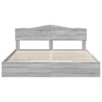 vidaXL Úložná posteľ Sivý Sonoma 200 x 200 cm Kompozitné drevo – Obrázok 8