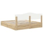 vidaXL Úložná posteľ Sonoma dub 180 x 200 cm Kompozitné drevo – Obrázok 10