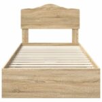 vidaXL Úložná posteľ Sonoma dub 90 x 200 cm Kompozitné drevo – Obrázok 8
