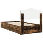 vidaXL Úložná posteľ Dymová dub 90 x 190 cm Kompozitné drevo – Obrázok 10