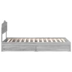 vidaXL Úložná posteľ Sivý Sonoma 90 x 190 cm Kompozitné drevo – Obrázok 9
