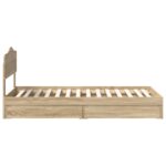 vidaXL Úložná posteľ Sonoma dub 70 x 190 cm Kompozitné drevo – Obrázok 9