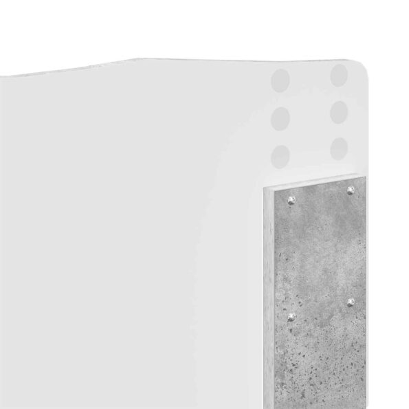vidaXL Rám postele Betónová šedá 140 x 190 cm Kompozitné drevo – Obrázok 12