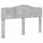 vidaXL Rám postele Betónová šedá 140 x 190 cm Kompozitné drevo – Obrázok 7